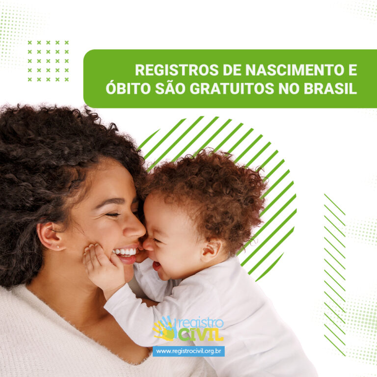 Você sabia? Registros de nascimento e óbito são gratuitos no Brasil